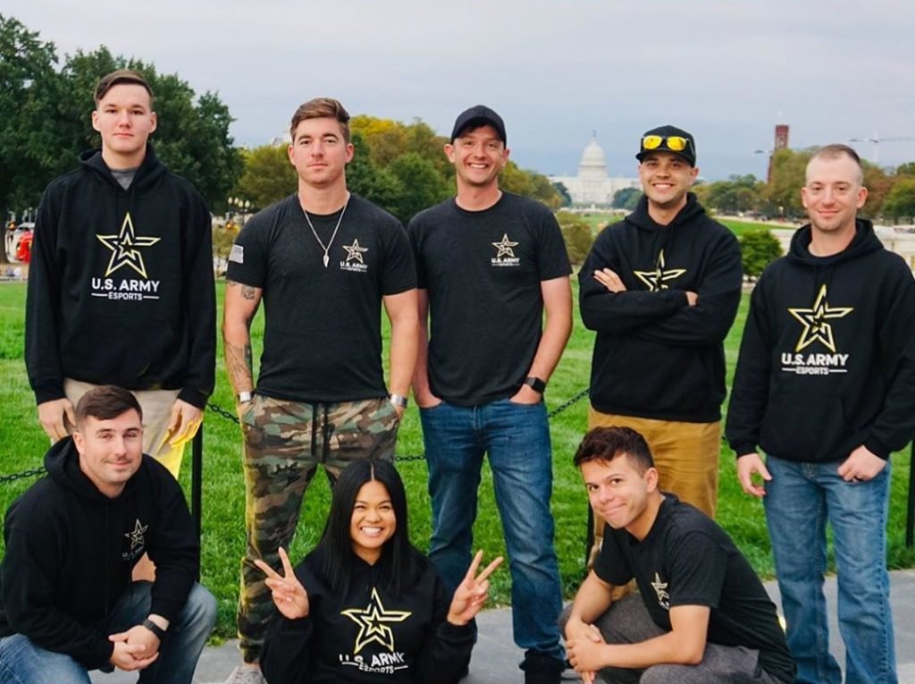 The U.S. Army eSports team. Photo courtesy of @strotnium's Instagram.