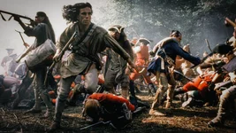 Daniel Day-Lewis narrowly escapes an ambush during the French and Indian War in 'The Last of the Mohicans.' Screen grab from 'The Last of the Mohicans.'