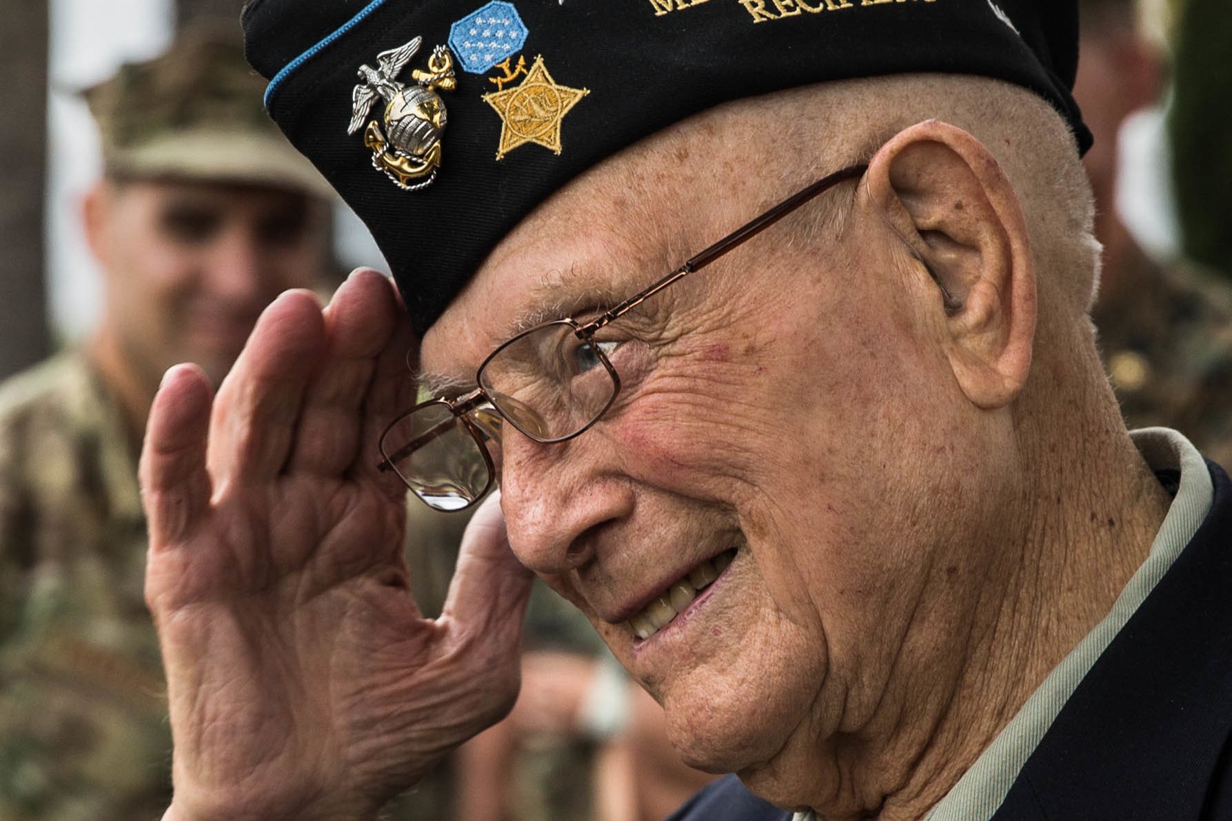 Hershel "Woody" Williams, the last surviving World War II veteran to receive the Medal of Honor, will lie in honor July 14, 2022, at the US Capitol.  US Marine Corps photo by Lance Cpl. Alexa M. Hernandez. 