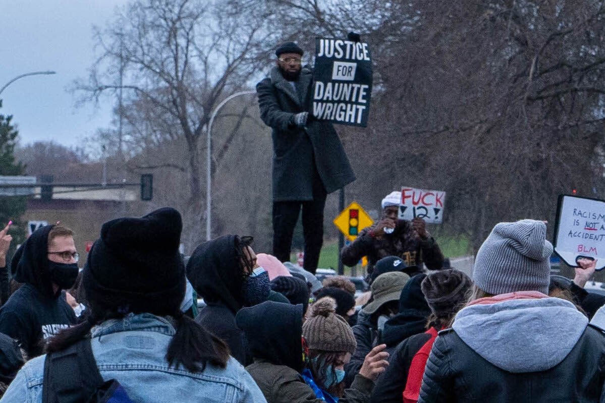 Brooklyn Center demonstration for Daunte Wright