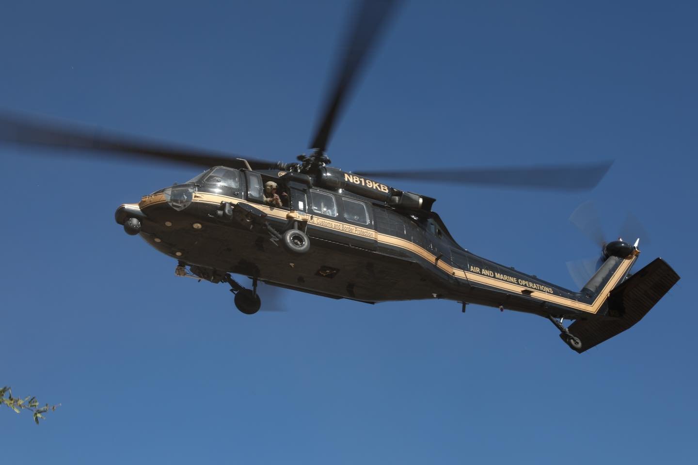 Customs and Border Protection helicopter from El Paso, Texas