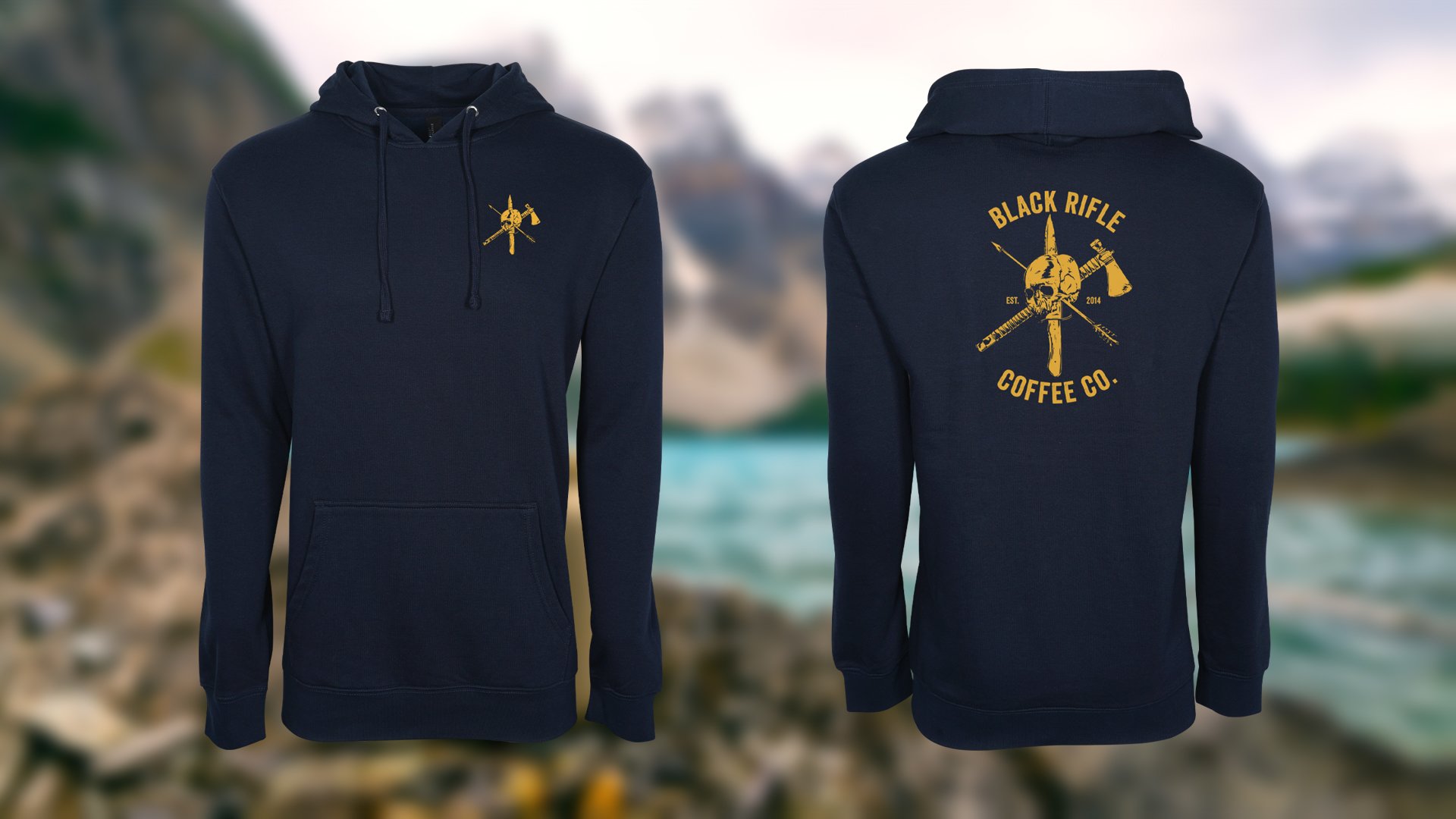 Skull Hoodie Navy BRCC product