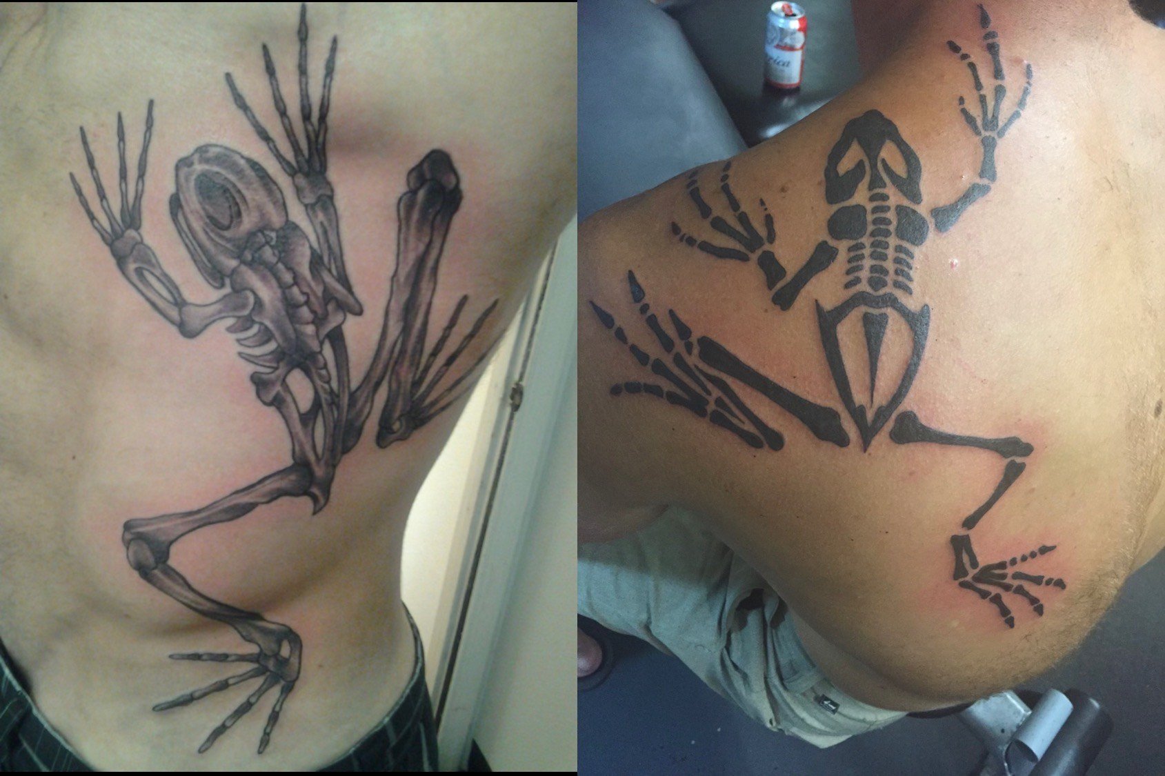 Bone Frog tattoo Navy SEALs coffee or die 