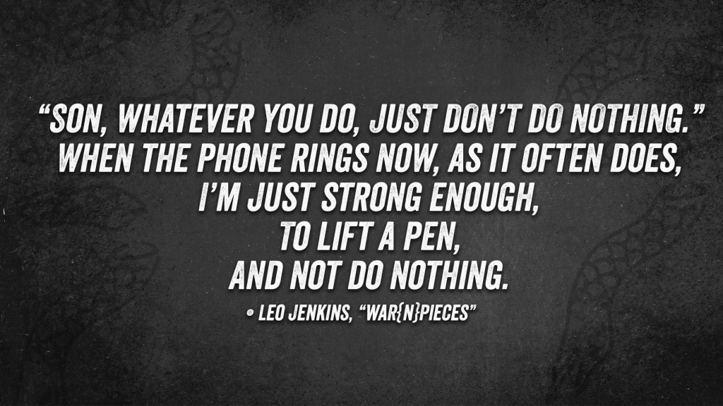 leo jenkins, dead reckoning collective, war poetry