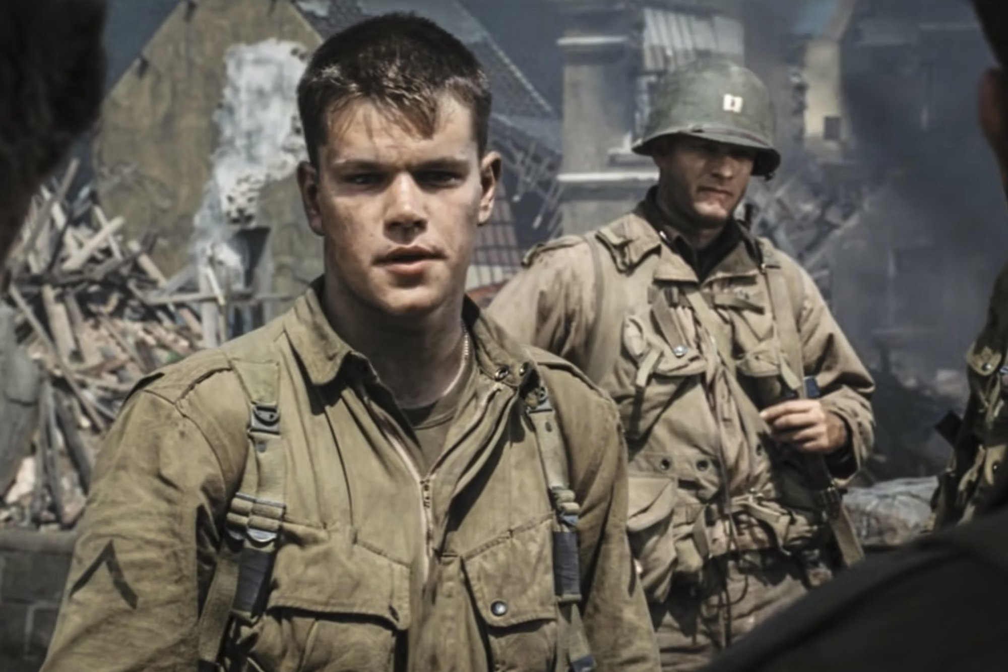The mission to save Pvt. James Francis Ryan, played by Matt Damon, in Saving Private Ryan, was inspired by a true story. Screenshot from YouTube.
