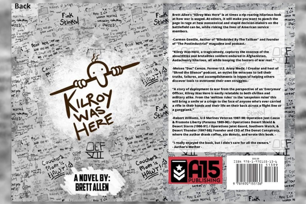 Brett Allen's debut novel Kilroy Was Here was released on Nov. 11, 2020. Photo courtesy of Hogwash Writing.