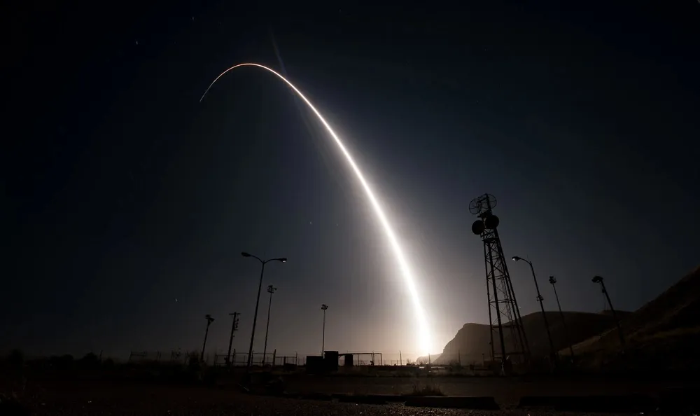 Minuteman III air force nuclear missile