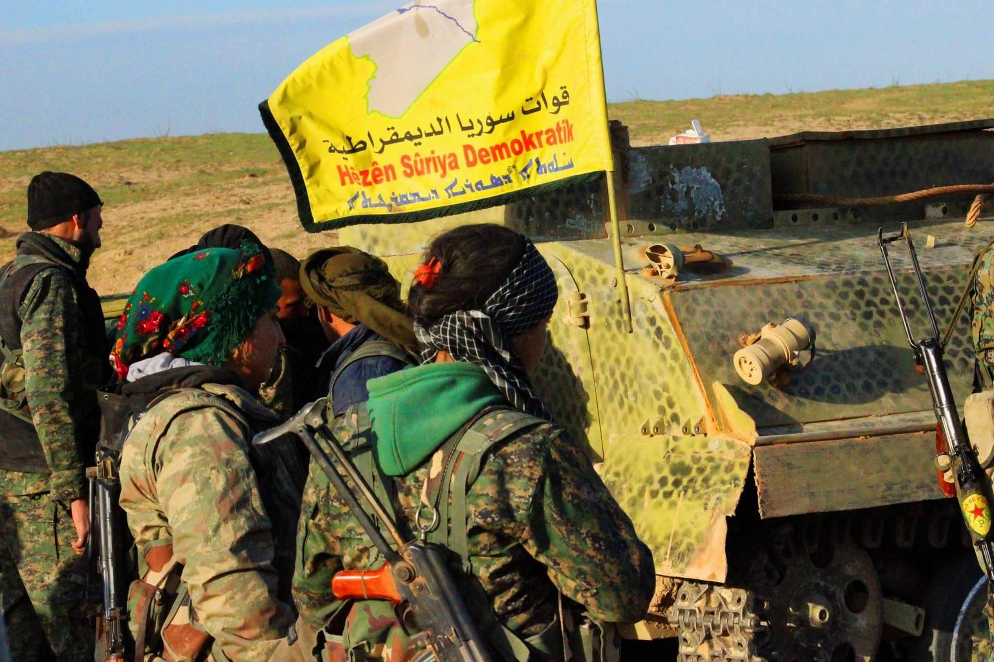 Kurdish YPG Fighters
Syrian Democratic Forces (SDF). Photo courtesy of KurdishStruggle/Flickr.