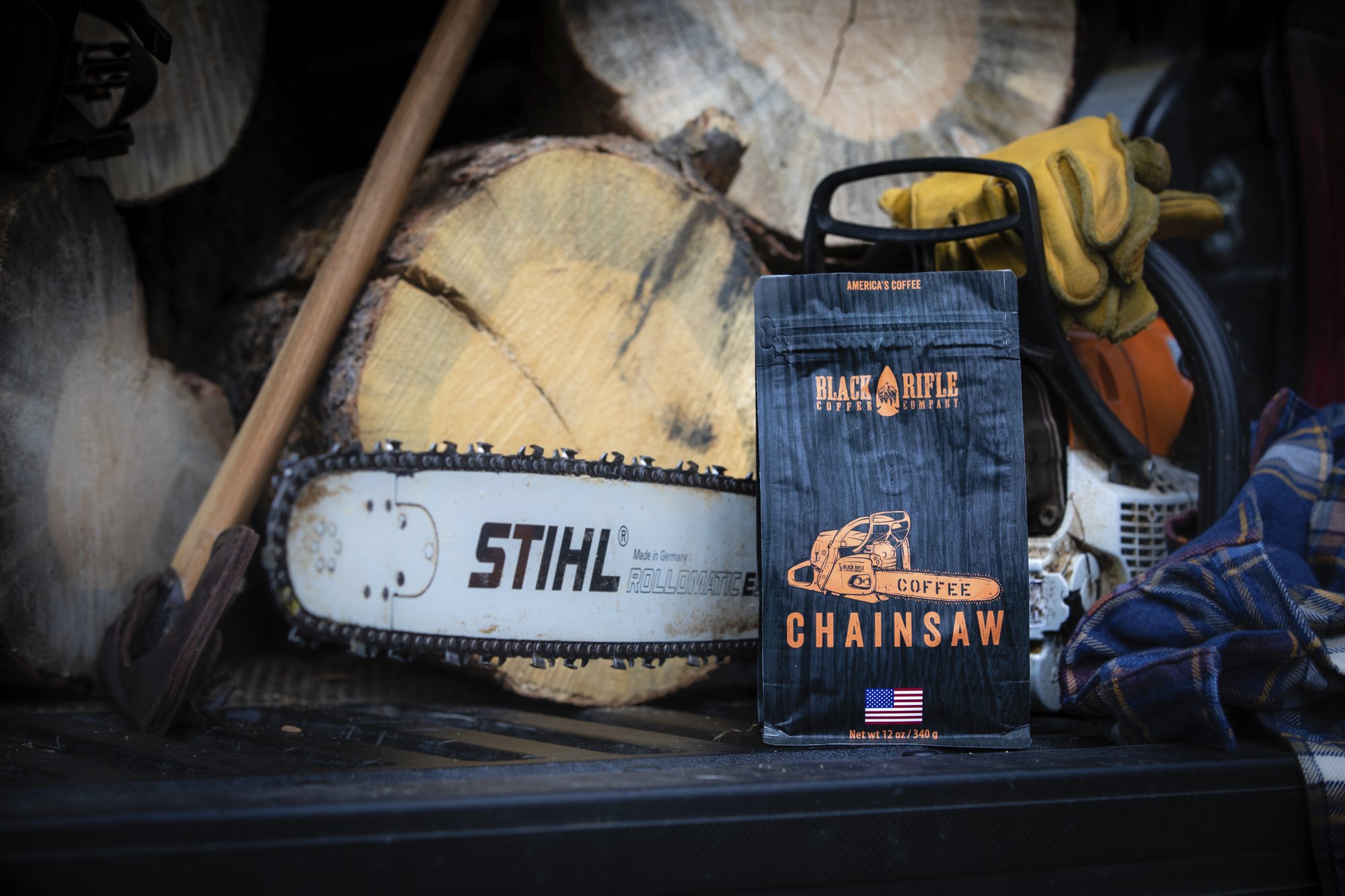 logging chainsaw