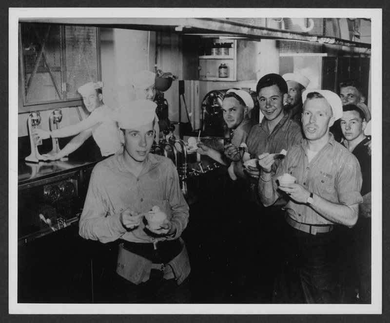 navy World War II ice cream coffee or die 
