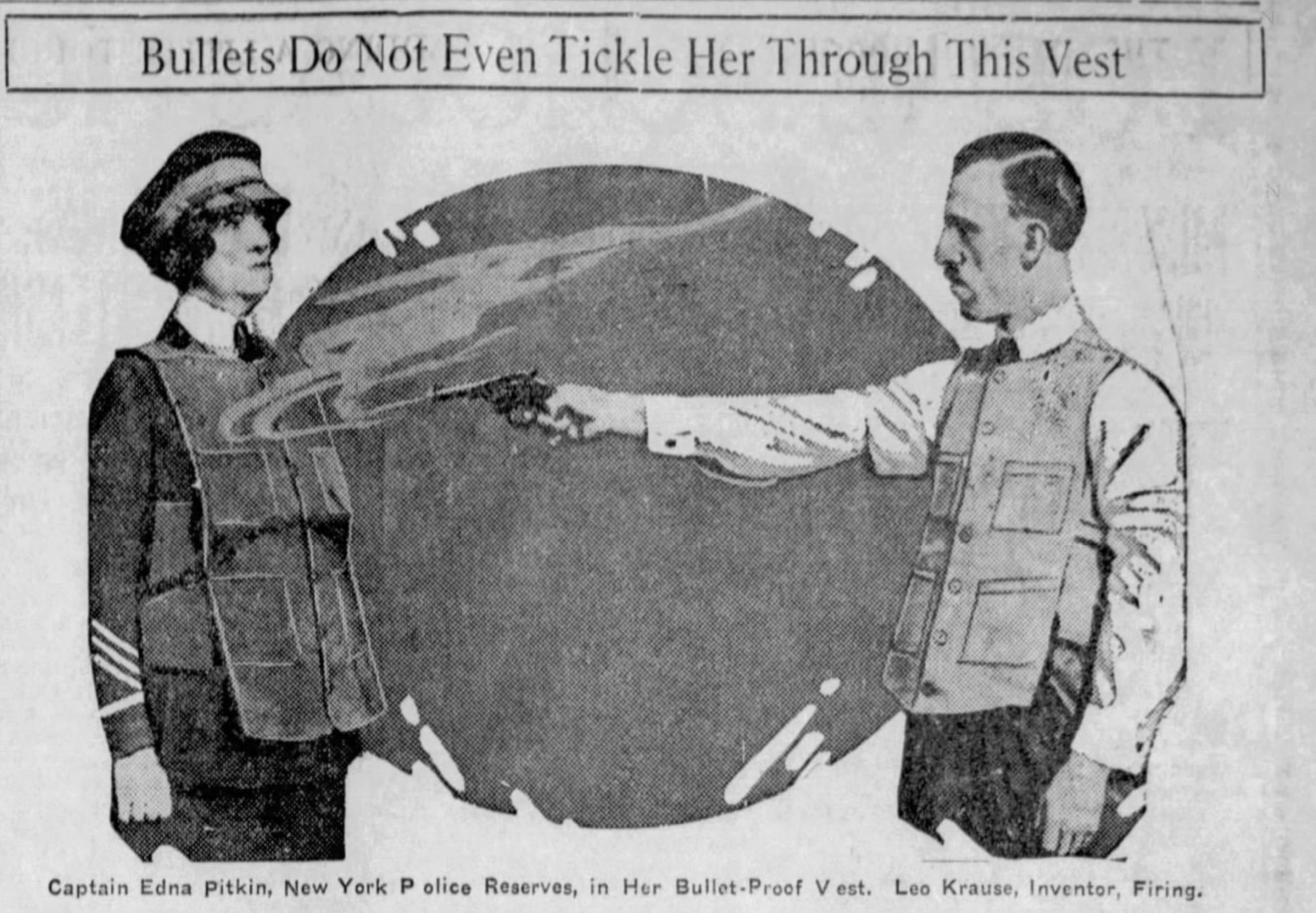 bulletproof vest newspaper