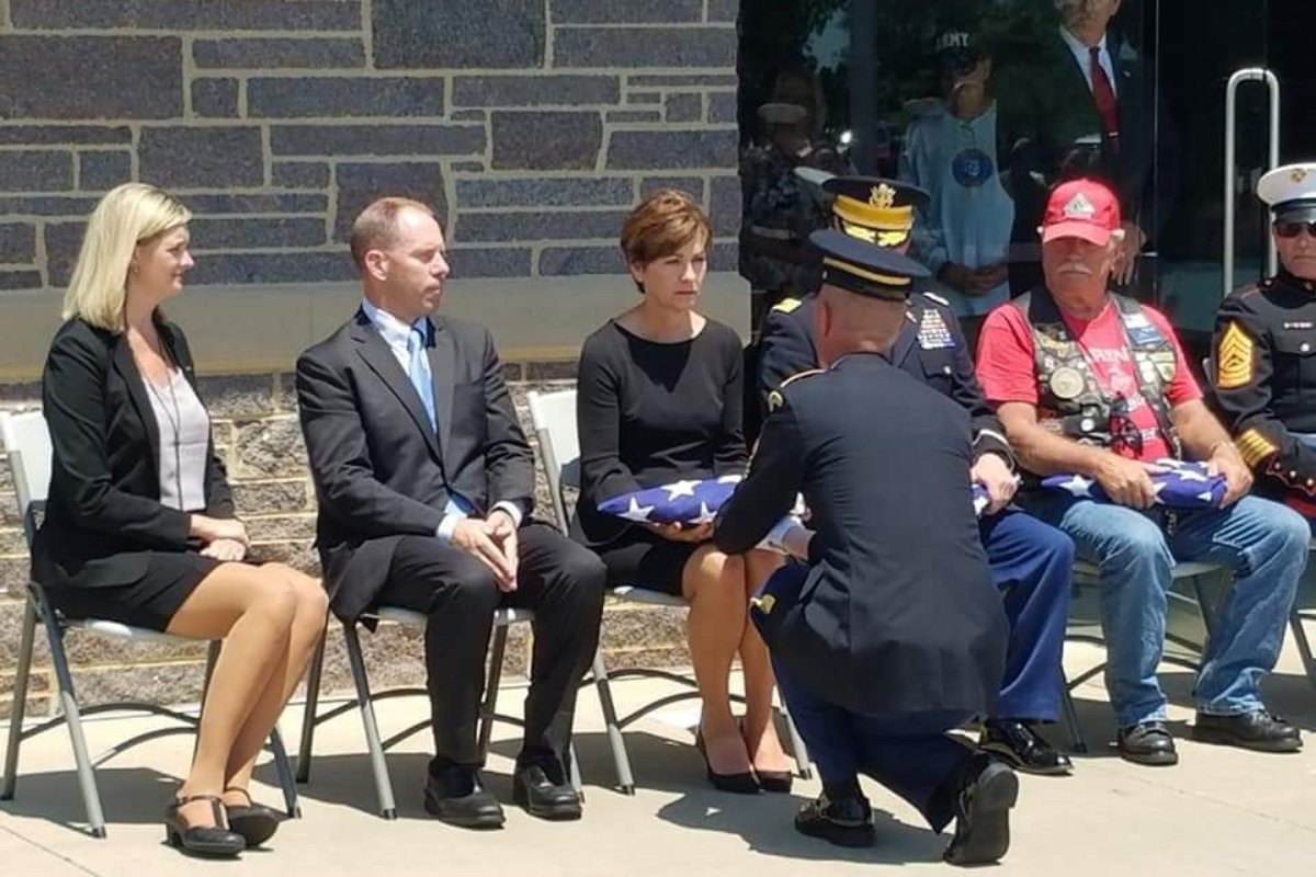 iowa unclaimed veterans governor kim reynolds