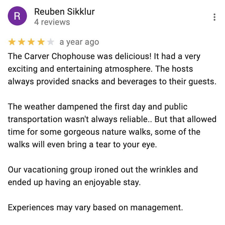 google reviews