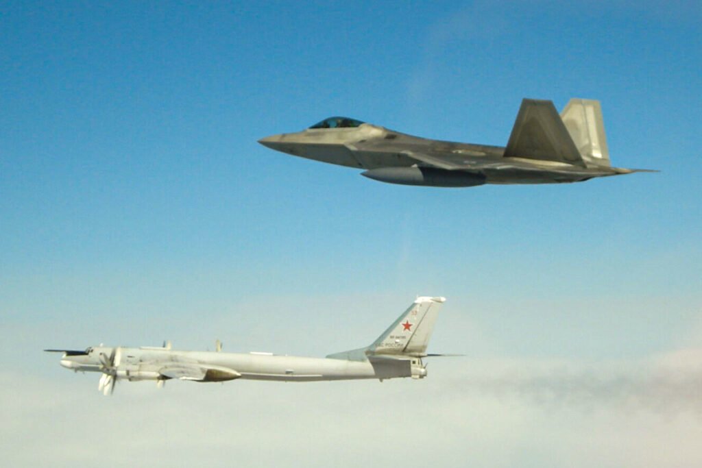 F-22 Raptor Russian Bomber Alaska Coffee or Die