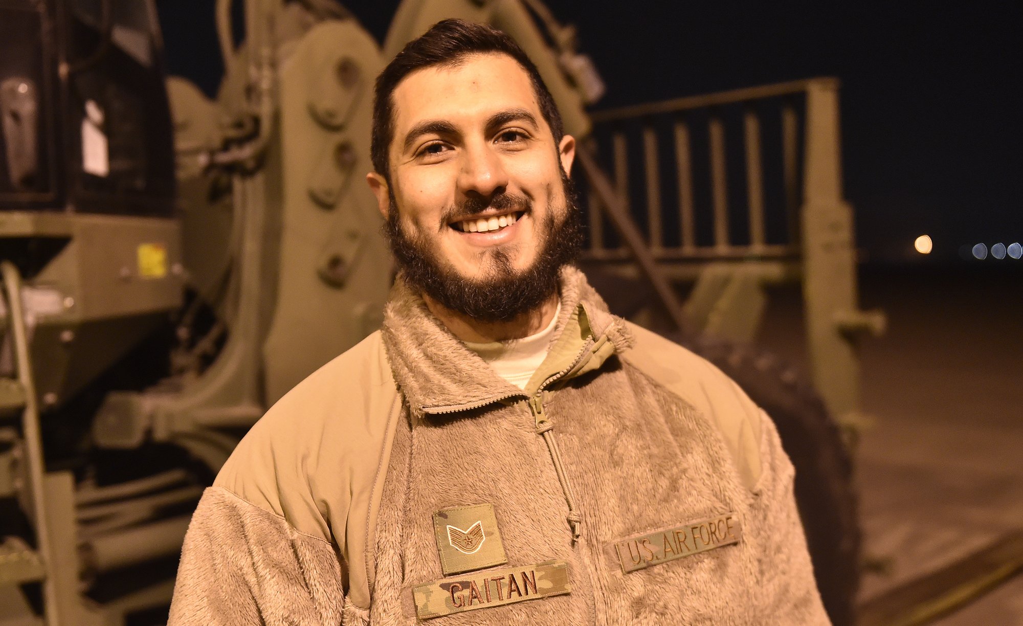Muslim airman beard