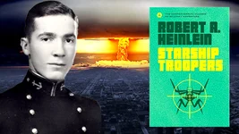 Robert Heinlein transformed sci-fi with his intimate knowledge of science and life in the military. Composite by Coffee or Die Magazine.