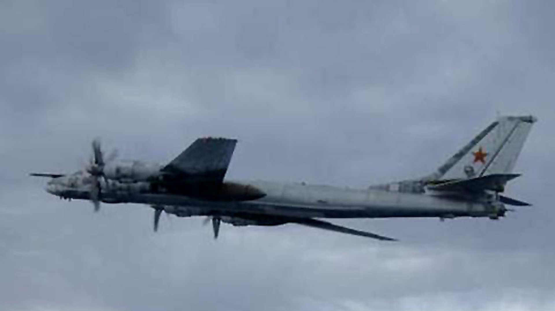 USS Nimitz intercept and escort Russian bombers