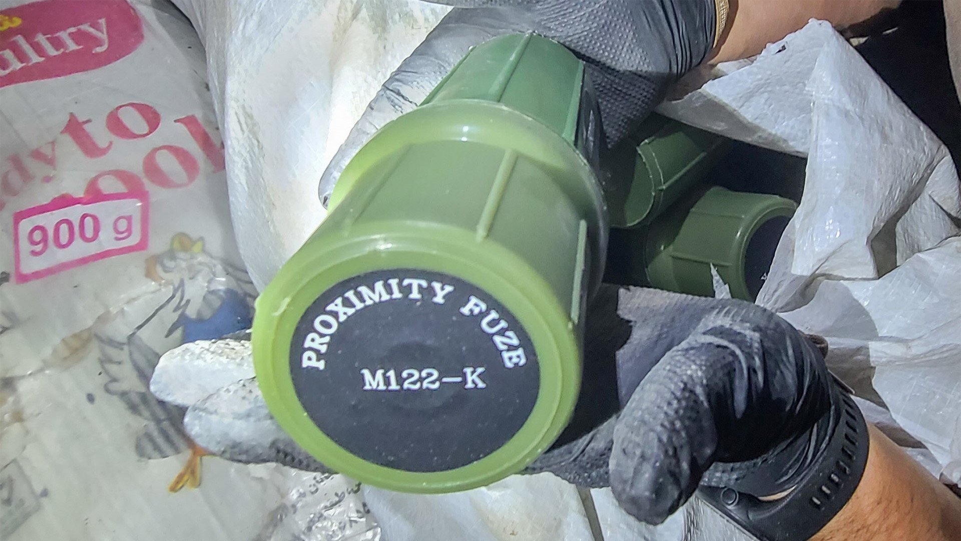 This is a proximity fuse US Central Command said was seized from a fishing trawler interdicted by the expeditionary sea base Lewis B. Puller on Dec. 1, 2022, in the Gulf of Oman. US Navy photo.