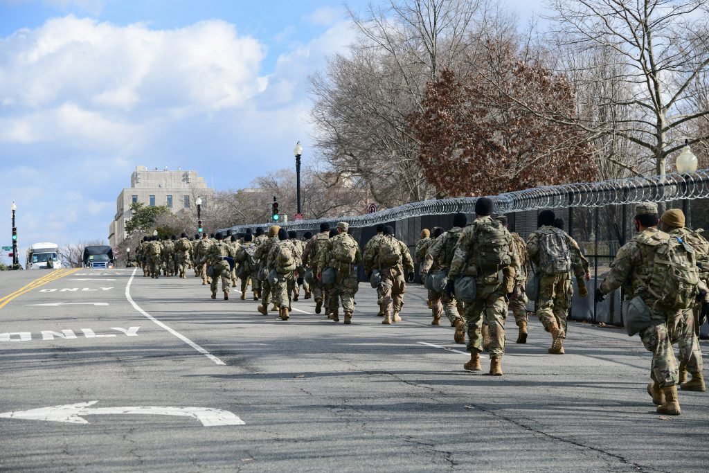 national guard parking garage, capitol, washington