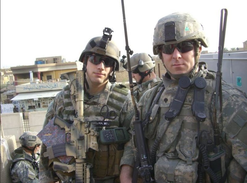 psychedelic veterans JT in uniform