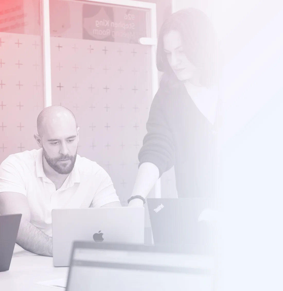 SOC team working together