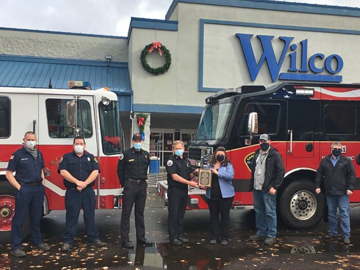 Canby & Colton Fire Departments Present Community Service Award