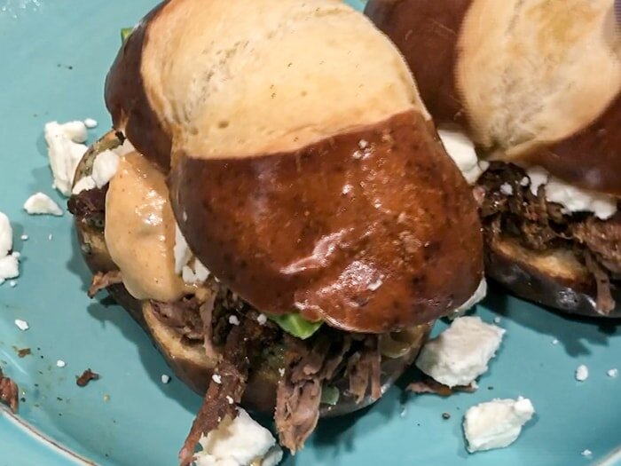 Traeger Roasted Lamb Sliders