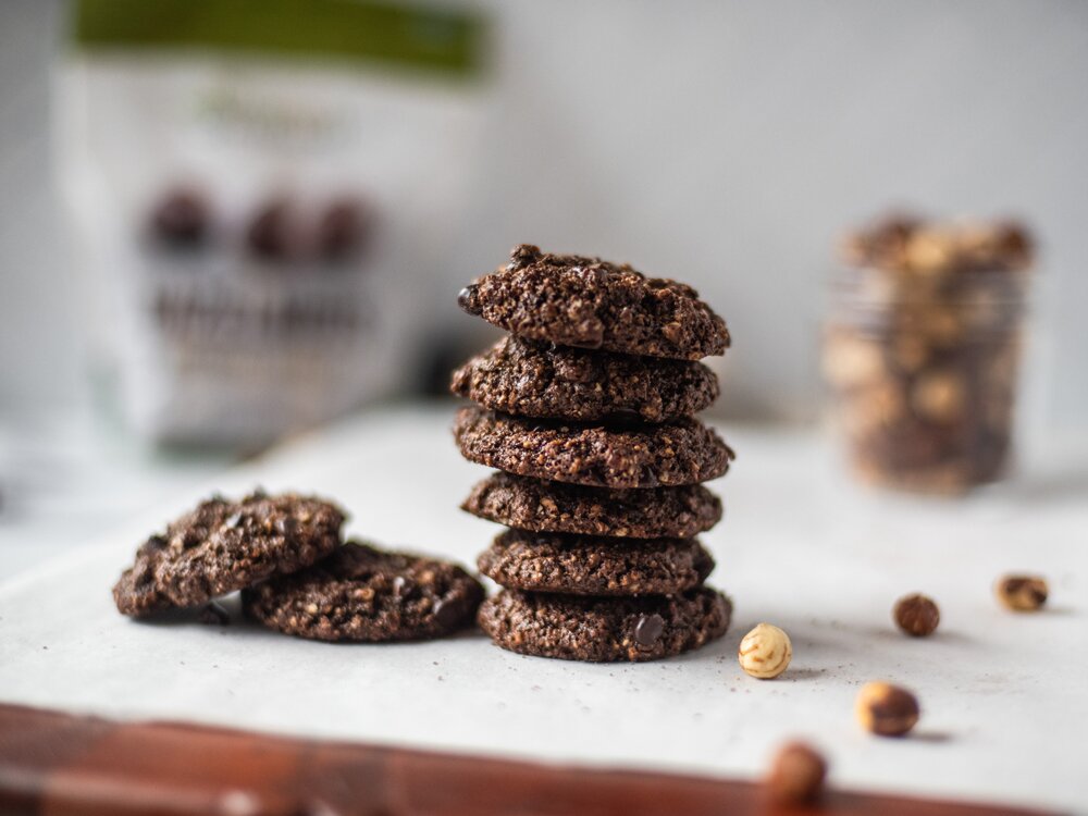 Chocolate Honey Hazelnut Cookies