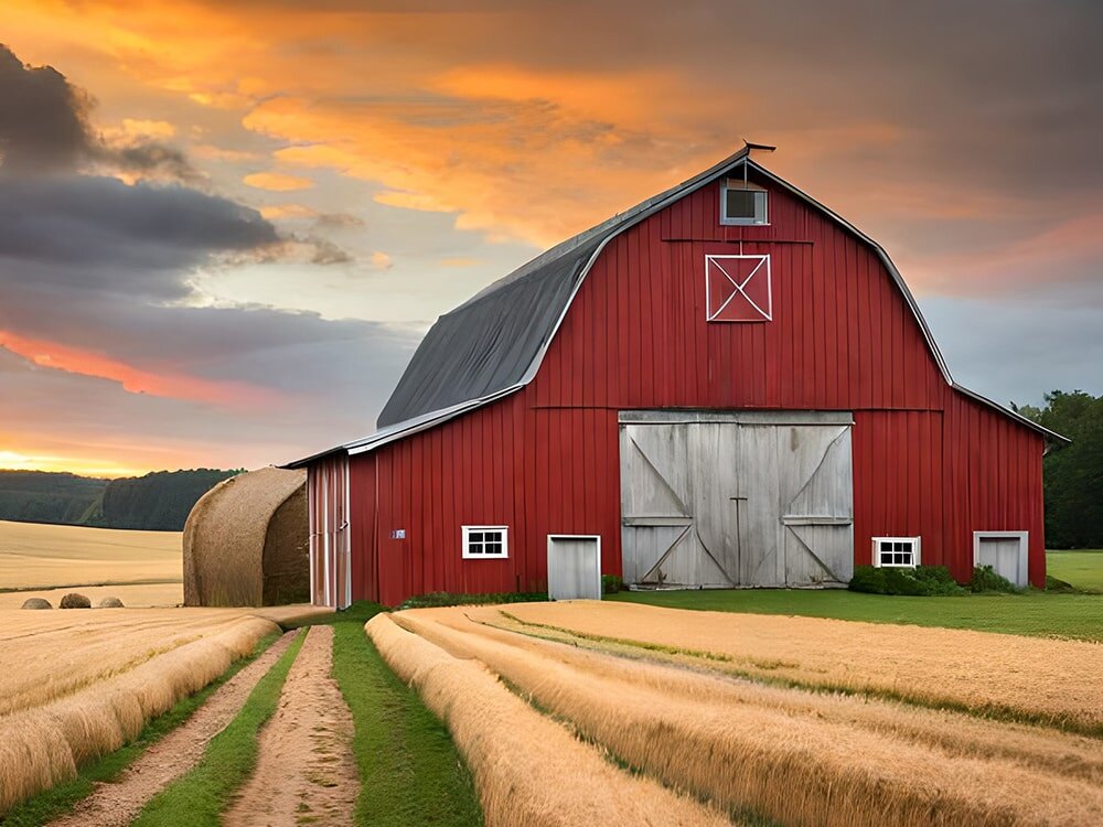 Old Red Barn with Benjamin Moore