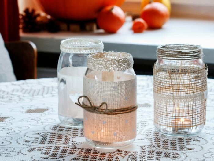 DIY Mason Jar Luminaries
