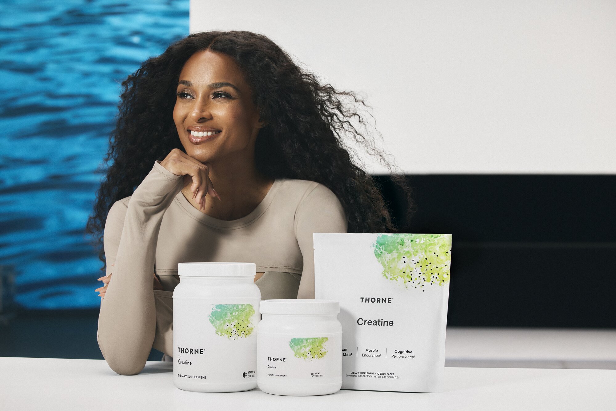 ciara with thorne products