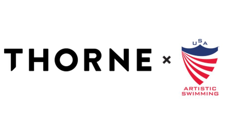 thorne and USA Artistic Swimming partnership logos