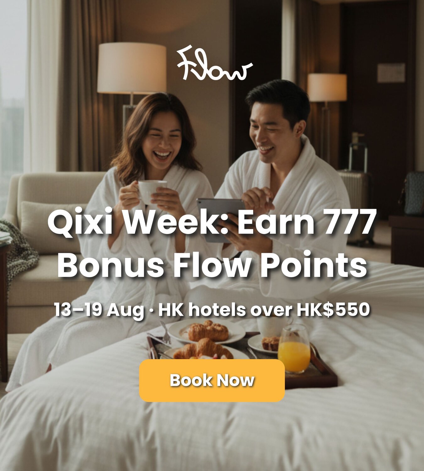 QiXi Week Offer : Book Qixi Stay & Earn 777 bonus Flow Points