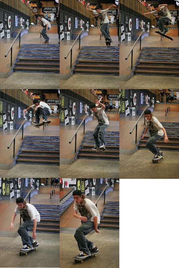 For real, a switch 360 and an inward heel down