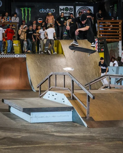 <!--cotc20photos-->

Lester Cepero blowing minds with this Kickflip Front Noseblunt during Best Trick
