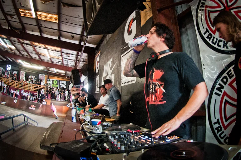 <!--ta14-fd-->

DJ Wade needed a little liquid courage.  Thanks PBR.