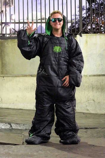 <!--creechpreem-->
Derick got suited up for the impending rain just in time for our special East Coast premier of the newest Creature video. Big shout out to Creature for making that possible!