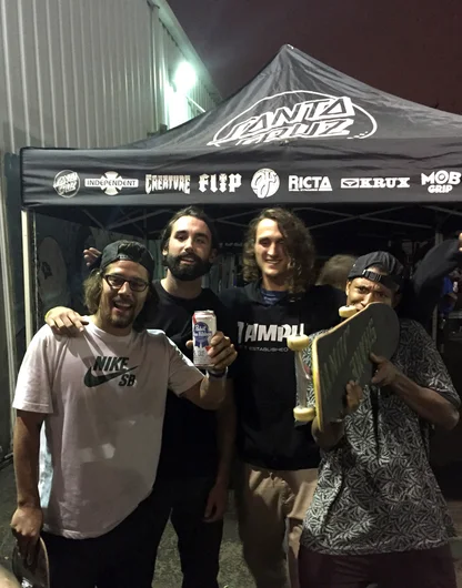 <!--ta14-sn-->
Some great dudes right there: Justin Brock, Chris Blake, Evan Smith and Ishod Wair.