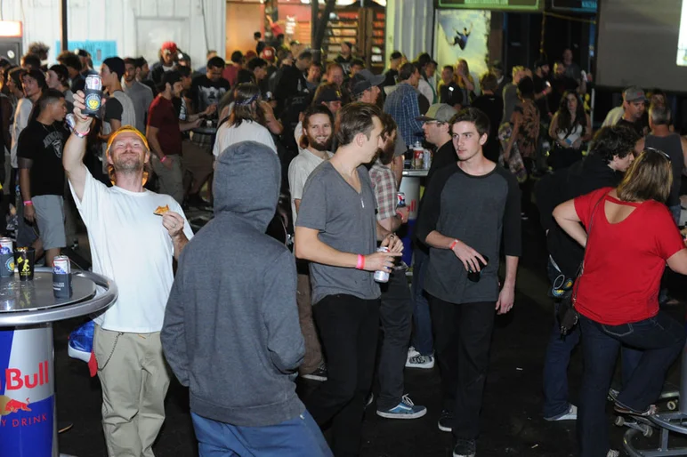 The parking lot party was just like the early days of the Skatepark of Tampa.  We haven’t had a party like this at SPoT for ten years.<!-- Tampa Am 2012 Photos -->