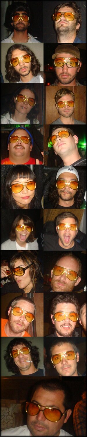 Our bar lurking friends in the Elvis shades