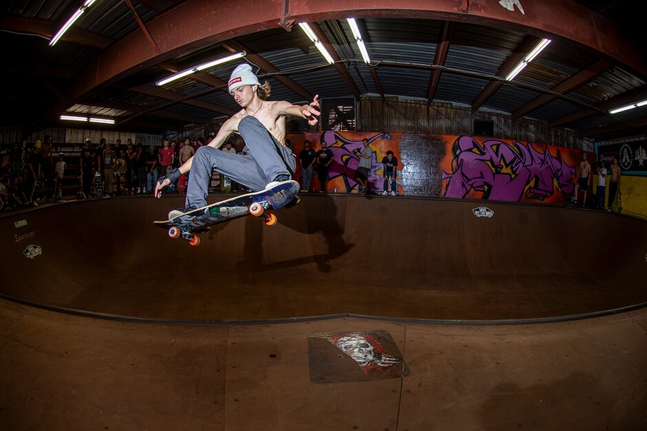 Tyler Loftus lofts one for 3rd St Skate Supply