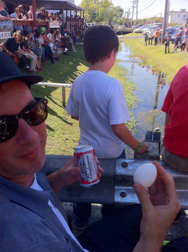 Matt Milligan's got front row with great supplies 