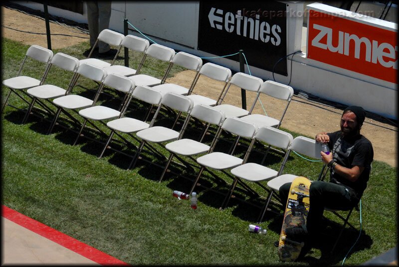 Chris Haslam had his own seating section