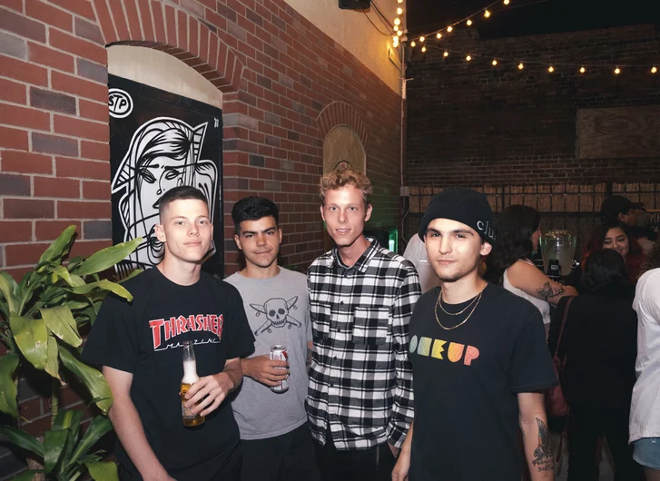 <!--pro19thursnight-->

Jake Ilardi (left) and crew. Jake's part of a list of fresh Pros this year.