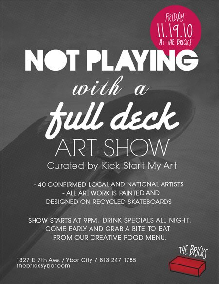 Not Playing With a Full Deck Art Show