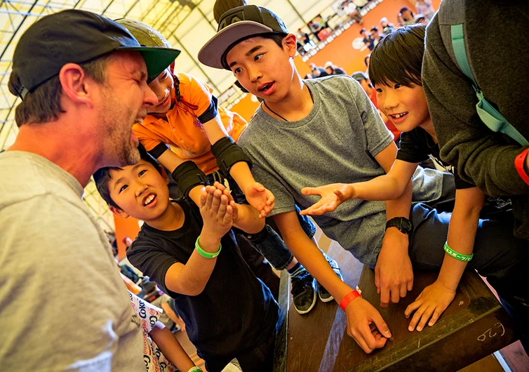 <!--daja18finals-->

Brian havin’ fun with kids.
