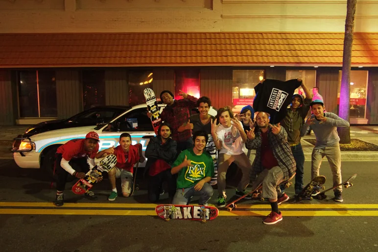 We barged a classic Ybor City arrest for this photo after the premiere.  Thanks DGK!  You can <a href=