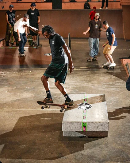 Kris Clayton backs Keenan up with a switch back suski

<!--goskateboardingday2023-->