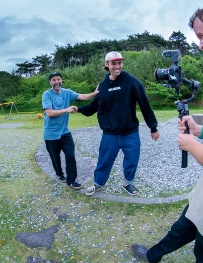 Paul had to help Chris up after he flew down a slide into a puddle for the SPoT Life Day 1 intro. Peep it on our YouTube channel

<!--damnamjapan2023practice-->