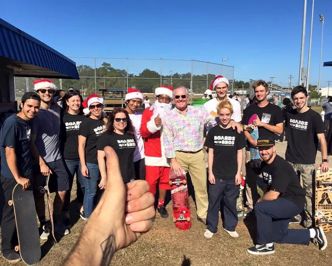 <!--b4bdelivery-->

First Stop - Sulphur Springs First Responders Bridging the Gap Party - Tampa Police, Fire and Rescue hosted this event to bring some joy (and skateboards) to the neighborhood kids. Mayor Bob Buckhorn backs Boards for Bros.